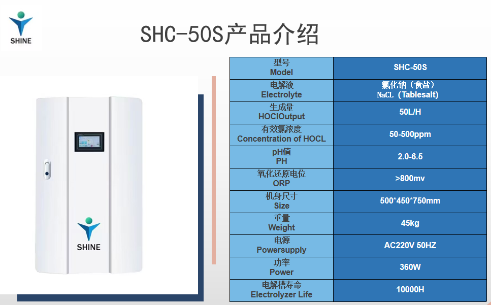 食鹽款shc-50s參數(shù)